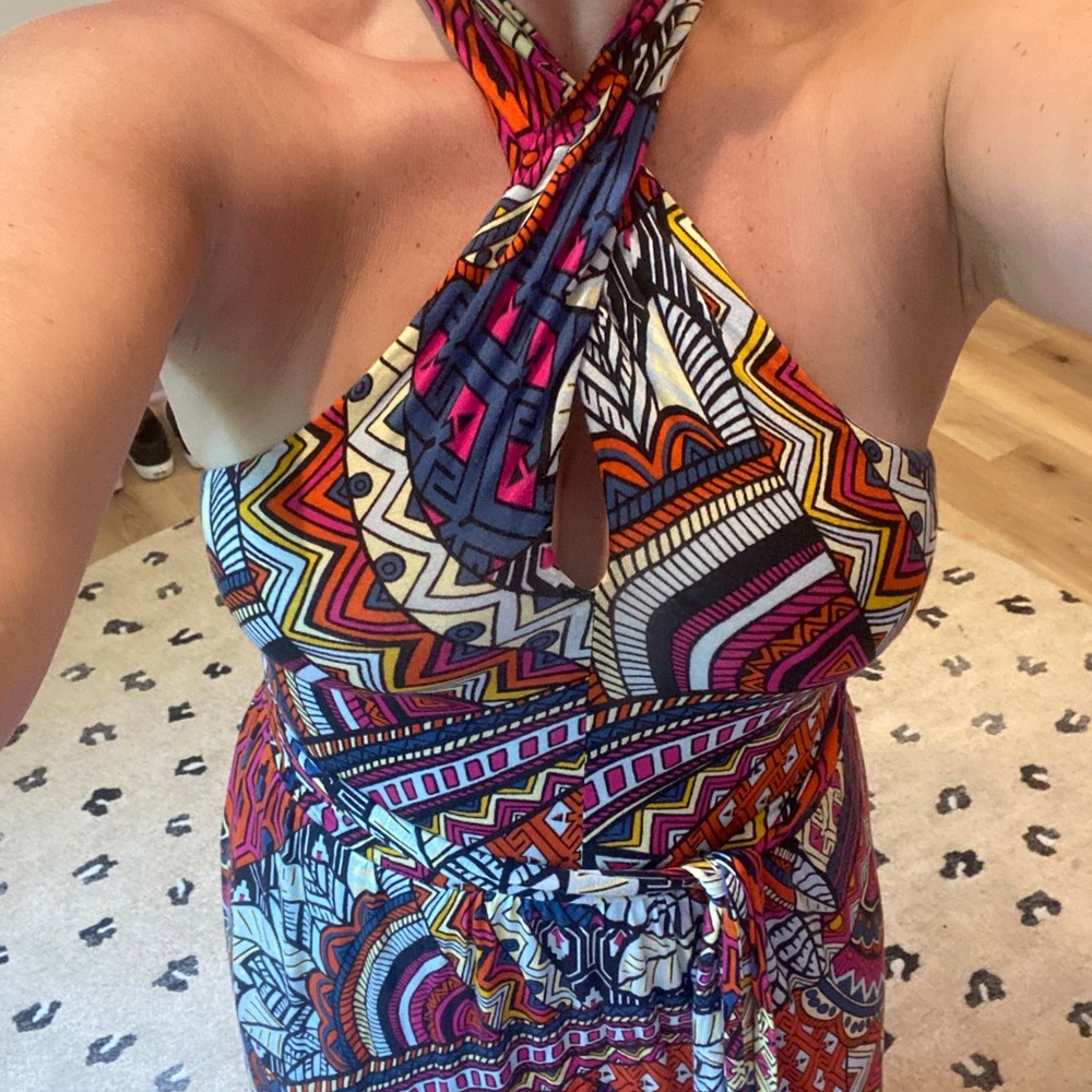 Anthropologie cotton maxi dress